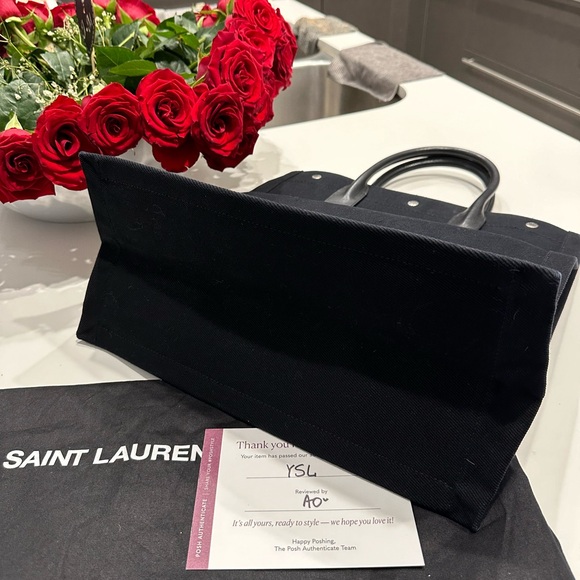 Authentic Saint Laurent Rive Gauche Tote Bag - Picture 5 of 7